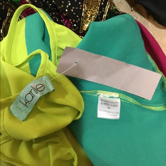 Karlie color block Halter neck high low dress - Picture 6 of 8